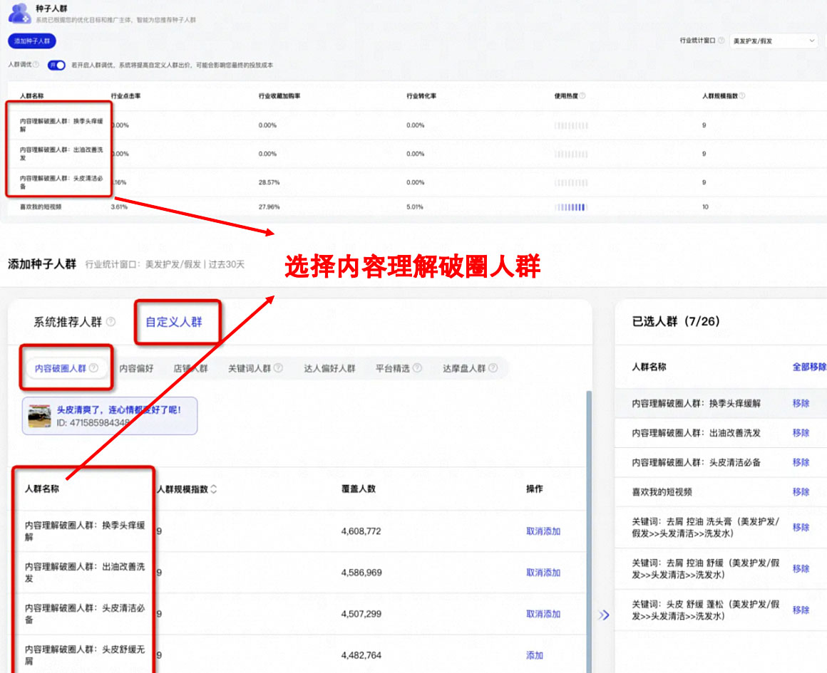 破圈人群选择