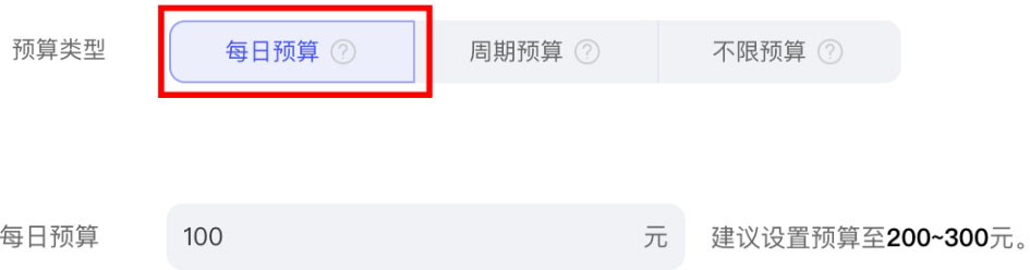 每日预算